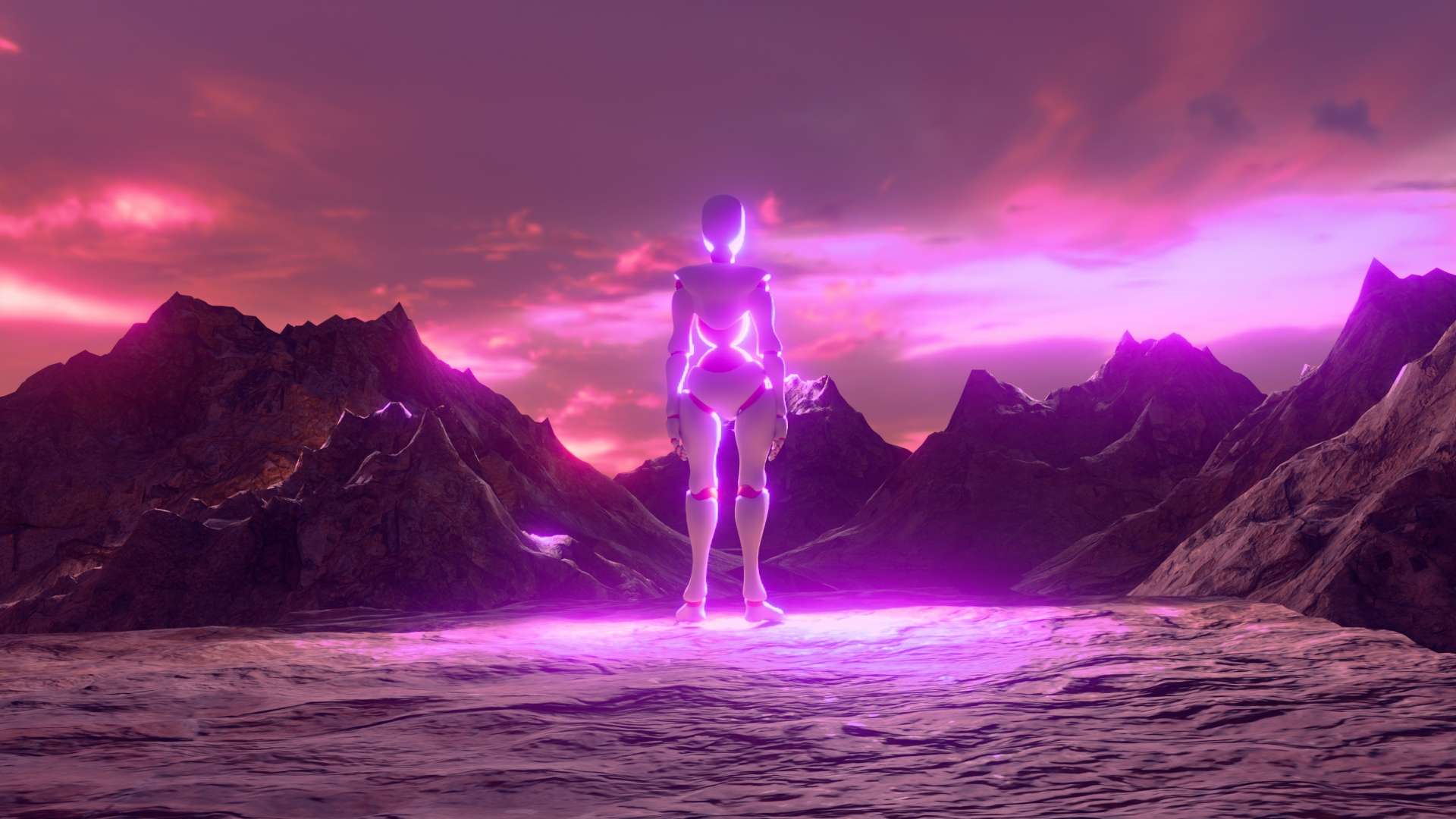 Figure on cliff